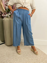 The Sarah - Blue Culotte Style Trousers